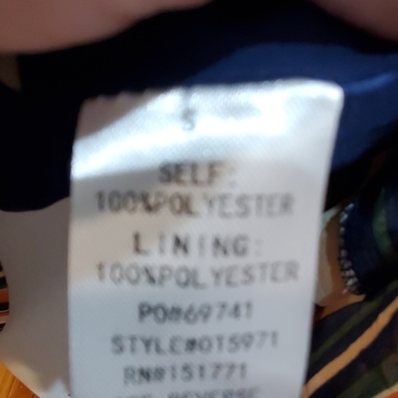 Tan Blue Stripe Bell Sleeve Top - Picture 4 of 5